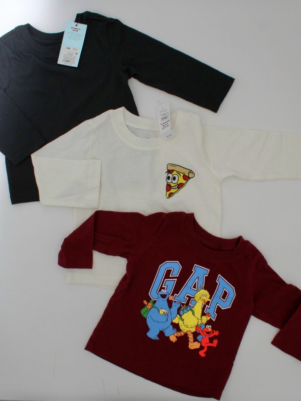 3pc Boys 12-18M Long Sleeve Tee Bundle – babyGap & Cat & Jack